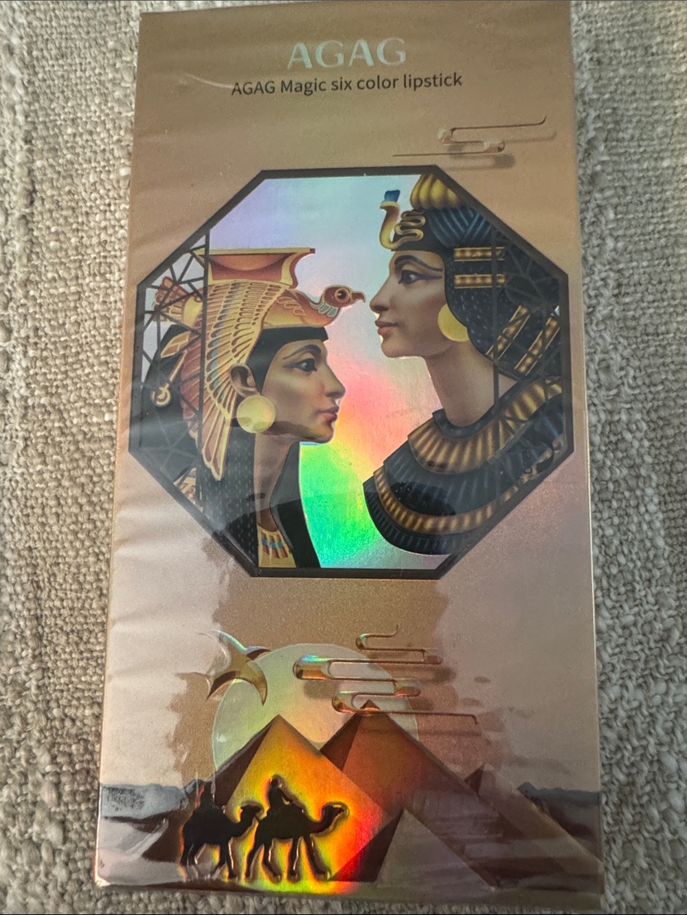 Gold Egyptian Portrait Wall Art Poster